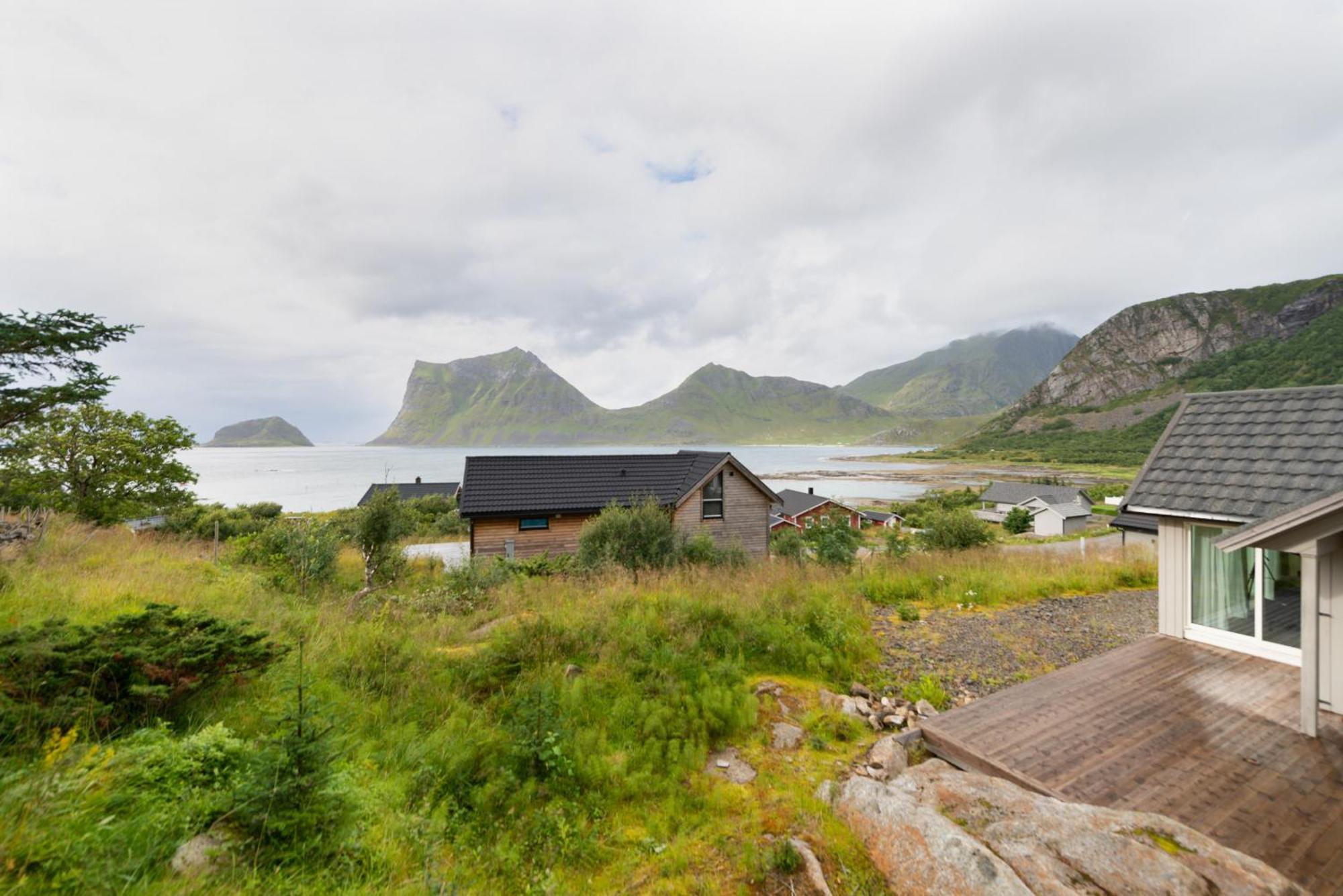 Haukland Beach Panorama Offersoya Exterior photo